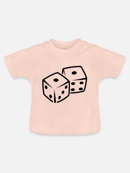 dices - Baby Bio-T-Shirt mit Rundhals - Kristallrosa