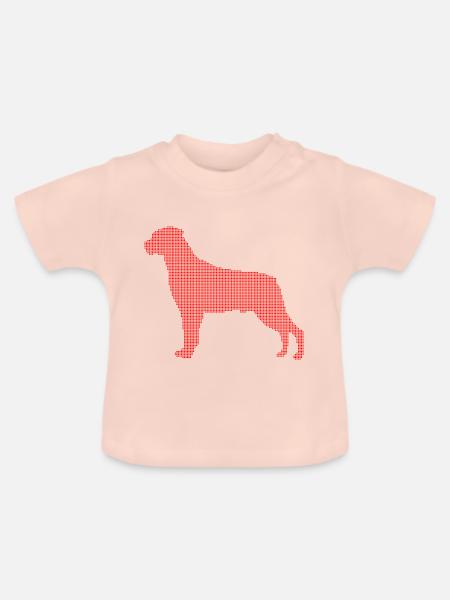 Rottweiler - Baby Bio-T-Shirt mit Rundhals - Kristallrosa