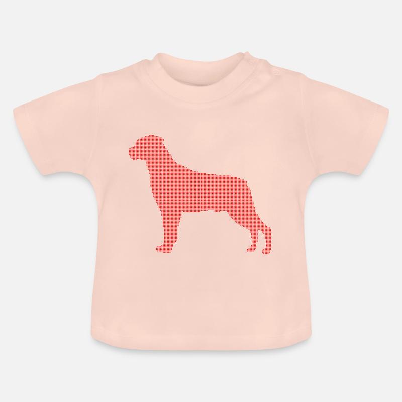 rottweiler - T-shirt bio col rond Bébé - rose cristal