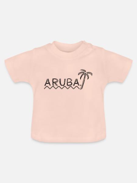 Aruba - Baby Bio-T-Shirt mit Rundhals - Kristallrosa