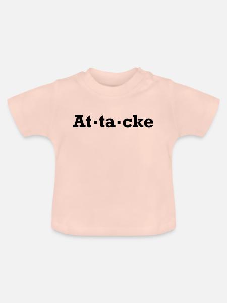 Attacke - Baby Bio-T-Shirt mit Rundhals - Kristallrosa