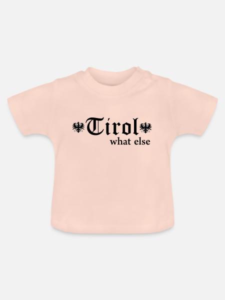 Tirol - Baby Bio-T-Shirt mit Rundhals - Kristallrosa
