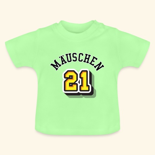 Mäuschen 21 Basketball Trikot - Baby Bio-T-Shirt mit Rundhals