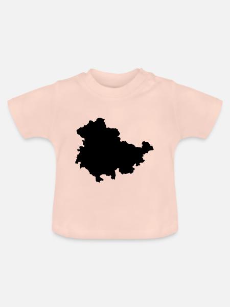 Thüringen - Baby Bio-T-Shirt mit Rundhals - Kristallrosa