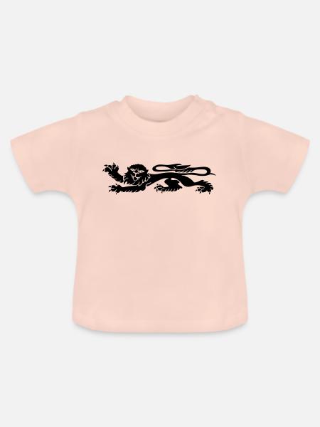 Löw - Baby Bio-T-Shirt mit Rundhals - Kristallrosa