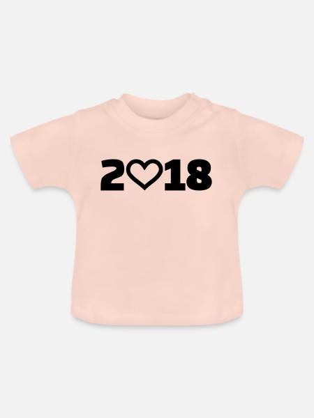 2018 - Baby Bio-T-Shirt mit Rundhals - Kristallrosa