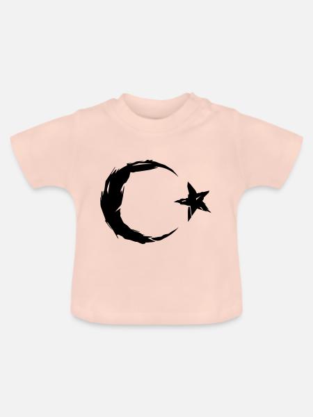 Turkey Flag - Baby Bio-T-Shirt mit Rundhals - Kristallrosa