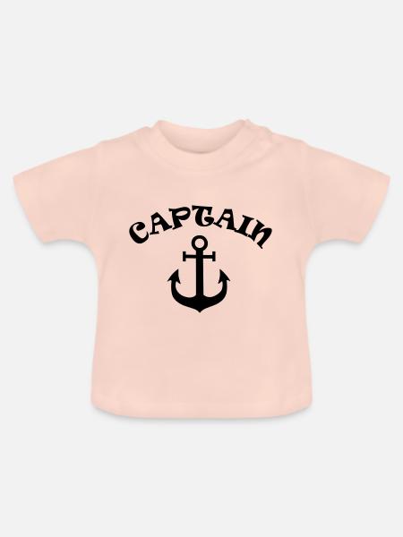 captain - Baby Bio-T-Shirt mit Rundhals - Kristallrosa