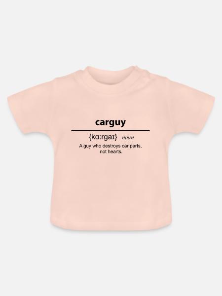 Carguy Definition - Baby Bio-T-Shirt mit Rundhals - Kristallrosa