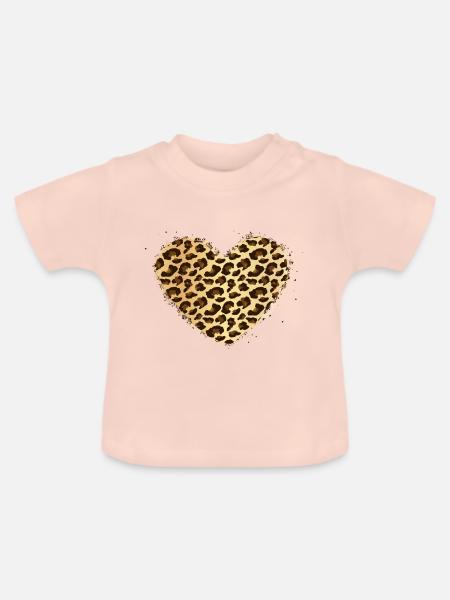 Wildes Herz - Baby Bio-T-Shirt mit Rundhals - Kristallrosa