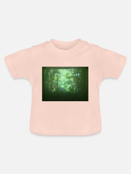 Wald - Baby Bio-T-Shirt mit Rundhals - Kristallrosa