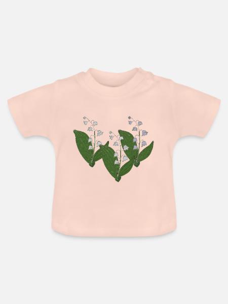 maigloeckchen dreierpack - Baby Bio-T-Shirt mit Rundhals - Kristallrosa
