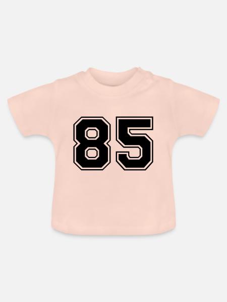 85 - Baby Bio-T-Shirt mit Rundhals - Kristallrosa