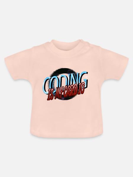 computer science geek computer father - Baby Bio-T-Shirt mit Rundhals - Kristallrosa
