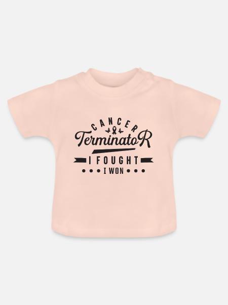 Bewusstsein für Brustkrebs - Baby Bio-T-Shirt mit Rundhals - Kristallrosa
