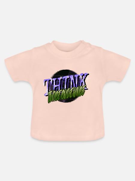 admin computer programming - Baby Bio-T-Shirt mit Rundhals - Kristallrosa