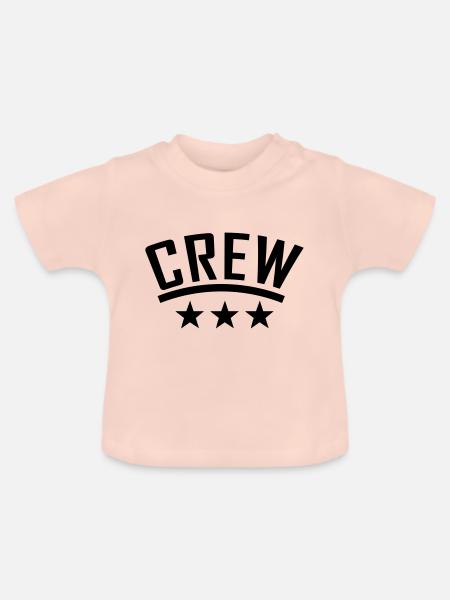 crew - Baby Bio-T-Shirt mit Rundhals - Kristallrosa