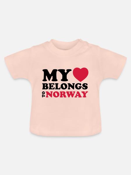 MHBT NORWAY - Baby Bio-T-Shirt mit Rundhals - Kristallrosa