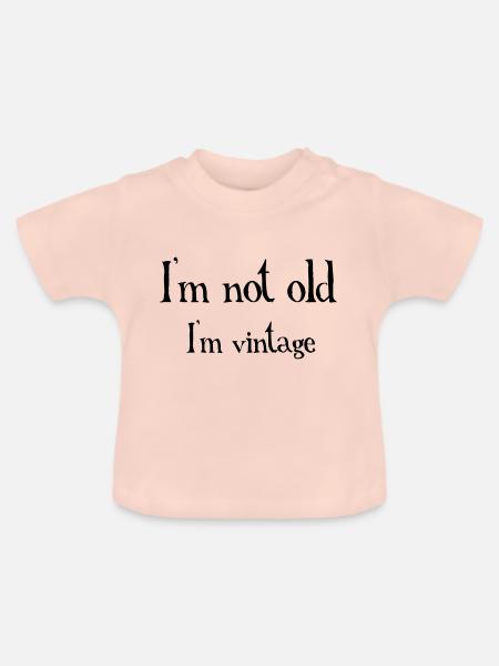Not Old - Baby Bio-T-Shirt mit Rundhals - Kristallrosa