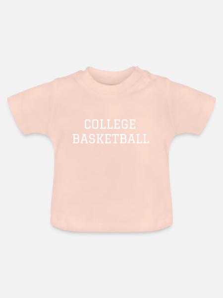College basketball - Baby Bio-T-Shirt mit Rundhals - Kristallrosa