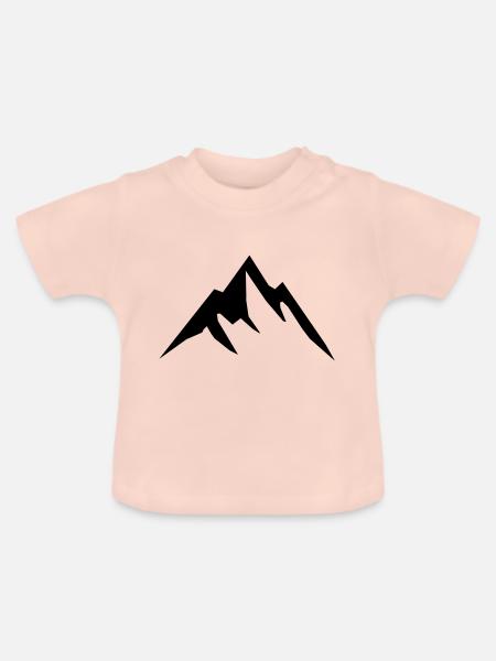 mountain design - Baby Bio-T-Shirt mit Rundhals - Kristallrosa