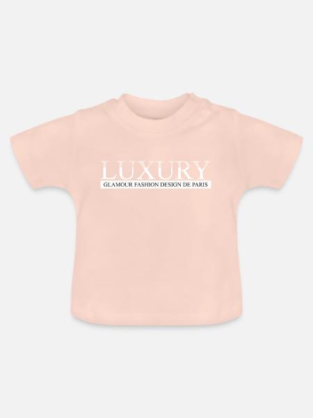 LUXURY GLAMOUR - Baby Bio-T-Shirt mit Rundhals - Kristallrosa