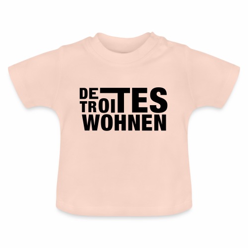 Detroites Wohnen - Økologisk T-shirt til baby, rund hals