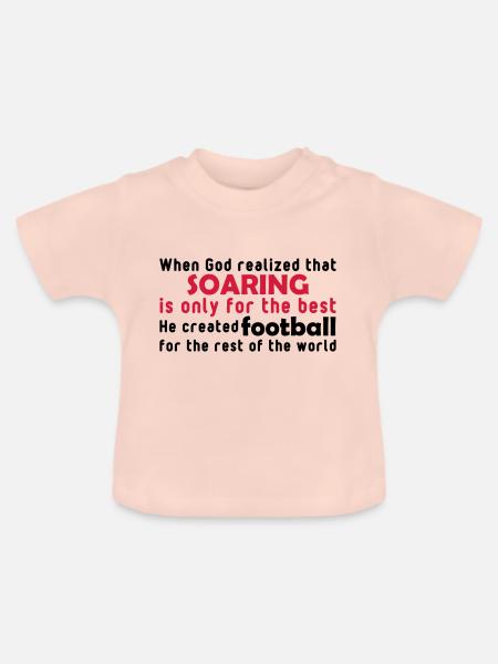 god soaring - Baby Bio-T-Shirt mit Rundhals - Kristallrosa