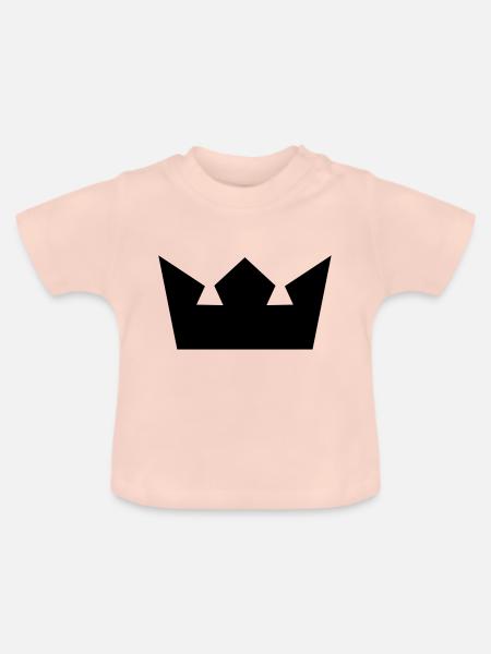 krone - Baby Bio-T-Shirt mit Rundhals - Kristallrosa