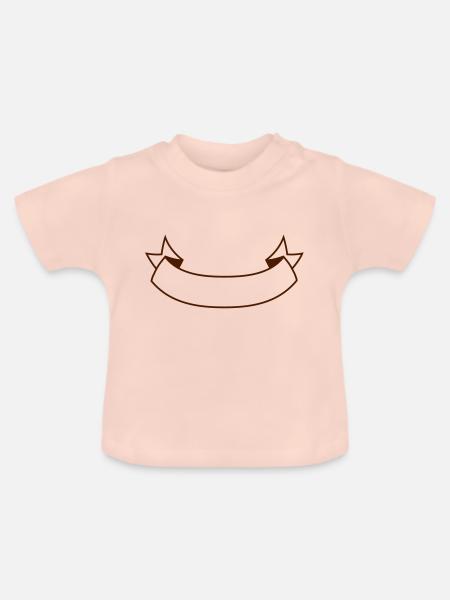 banner - Baby Bio-T-Shirt mit Rundhals - Kristallrosa