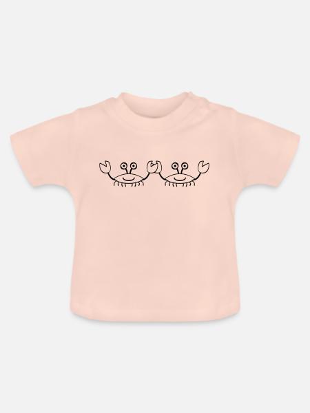 Crabs - Baby Bio-T-Shirt mit Rundhals - Kristallrosa