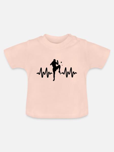 Kickboxen - Baby Bio-T-Shirt mit Rundhals - Kristallrosa