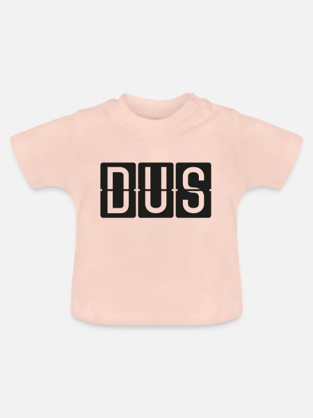 Düsseldorf - Baby Bio-T-Shirt mit Rundhals - Kristallrosa