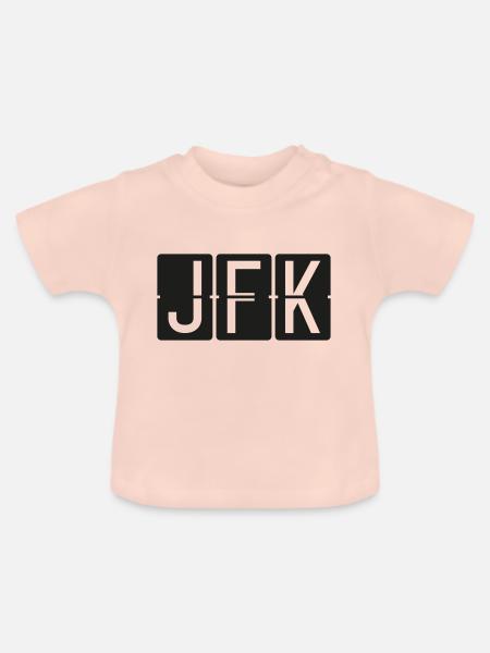 New York - Baby Bio-T-Shirt mit Rundhals - Kristallrosa