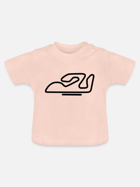 Schaltkreis Spanien_c1 - Baby Bio-T-Shirt mit Rundhals - Kristallrosa