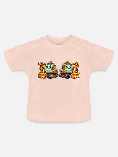 Bagger Comic - Baby Bio-T-Shirt mit Rundhals - Kristallrosa