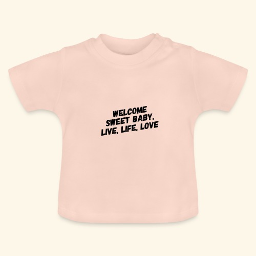 Welcome - Baby biologisch T-shirt met ronde hals