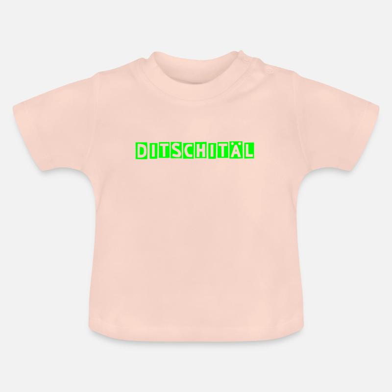 Ditschitäl! TShirts pour les nerds et la numérisation - T-shirt bio col rond Bébé - rose cristal