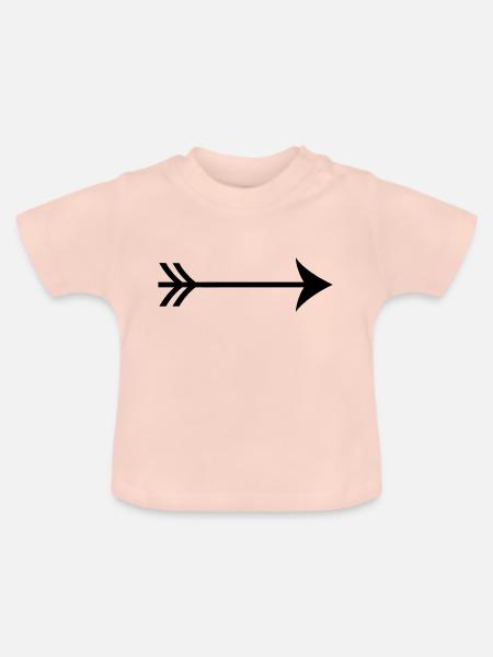 Arrow - Baby Bio-T-Shirt mit Rundhals - Kristallrosa
