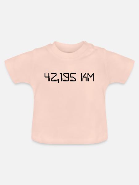 Marathon - Baby Bio-T-Shirt mit Rundhals - Kristallrosa