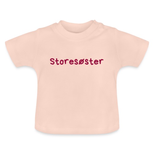 Storesøster - Økologisk baby-T-skjorte med rund hals