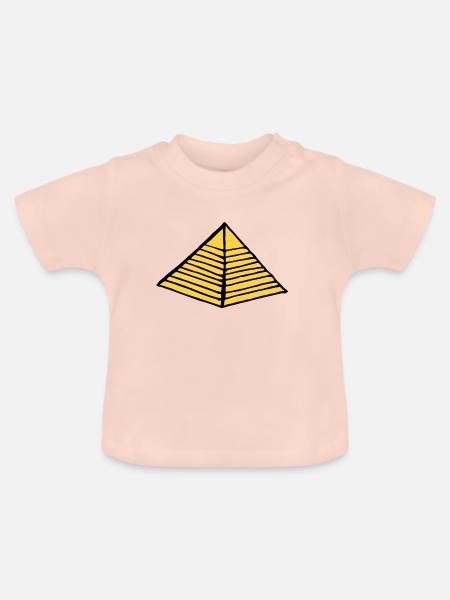 Pyramide - Baby Bio-T-Shirt mit Rundhals - Kristallrosa