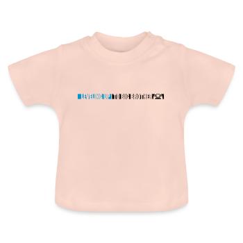 Leveling up big brother - Baby Organic T-Shirt with Round Neck - crystal pink - Front