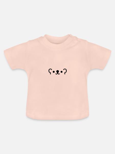 teddy - Baby Bio-T-Shirt mit Rundhals - Kristallrosa