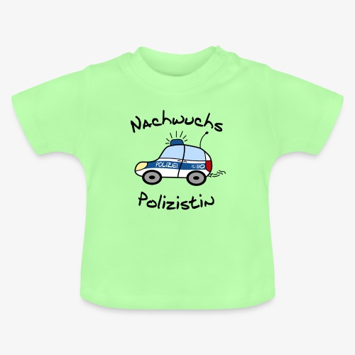 nachwuchs polizistin - Baby Bio-T-Shirt mit Rundhals