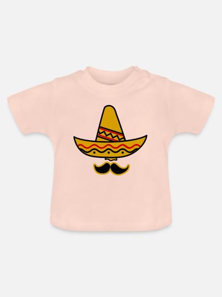 Sombrero - Baby Bio-T-Shirt mit Rundhals - Kristallrosa