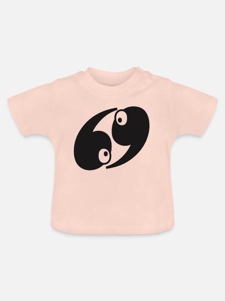 69 - Baby Bio-T-Shirt mit Rundhals - Kristallrosa