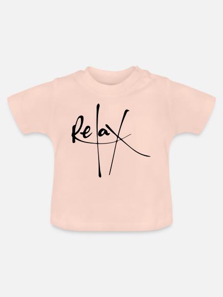 Relax - Baby Bio-T-Shirt mit Rundhals - Kristallrosa