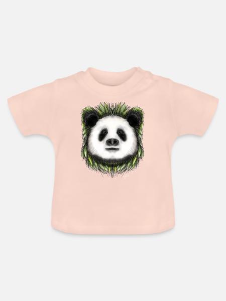 Ping Panda von Jon Ball - Baby Bio-T-Shirt mit Rundhals - Kristallrosa