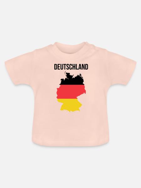 Deutschland - Baby Bio-T-Shirt mit Rundhals - Kristallrosa